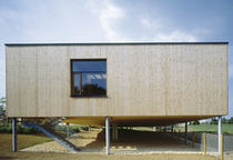 wooden contemporary ecological prefab building for school  Muller Holzbau GmbH 