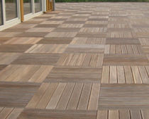 wooden deck tile for exterior floors  DLH