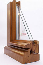 wooden double glazed casement window with thermal break ANTIK Menuiserie David