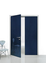 wooden double swing interior door  EUROPEAN WALNUT ep-porte