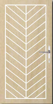 wooden entrance door GLASSGOW Menuiserie David