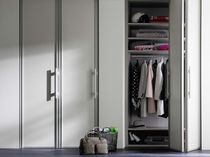 wooden folding door for walk-in wardrobe  Raumplus