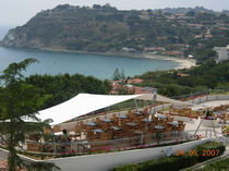 wooden frame supported tensile structure  Tenso One Design