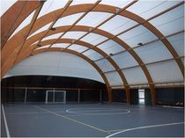 wooden frame supported tensile structure  Teloni ABITI s.r.l.