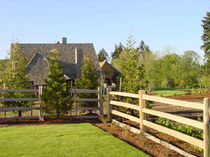 wooden garden fence  Enyeart Cedar Products
