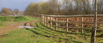wooden garden fence  Canjaere