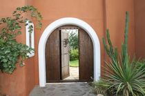 wooden garden gate  Port&oacute;n Cl&aacute;sico