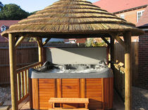 wooden gazebo for hot-tub (thatch roof covering) 3.8M The Lapa Company   The Lapa Company