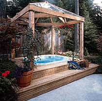 wooden pergola TIMBERS & LANDSCAPE Western Red Cedar Export Association
