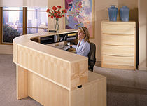 wooden reception desk  Jesper Office