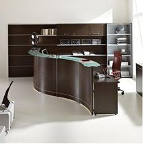 wooden reception desk VOLTA-8V MCE Design