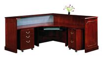 wooden reception desk  Jasper Desk Company