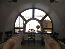 wooden round top window 1253 Albertini Spa