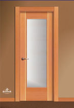 wooden swing door with glass pane GH21VB BAMAR PUERTAS