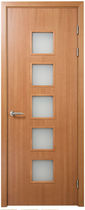 wooden swing door with small window pane SONĀTE 11034 Reaton