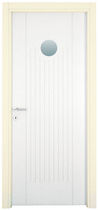 wooden swing door with build-on porthole 252 V AGOPROFIL