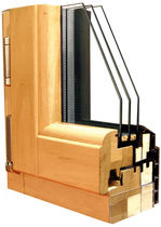wooden triple glazed casement window MIXTHERM PASSIV Menuiserie David