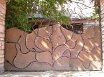wrought iron entrance gate ARBRE entreprise individuel