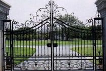 wrought iron entrance gate  ecospace