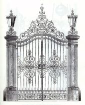 wrought iron garden gate  Efekt-Metal