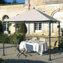 wrought iron gazebo (canvas covering) ALISEO ROLAND VLAEMYNCK