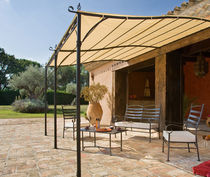 wrought iron pergola (PVC canvas cover) HOSSEGOR Hesperide