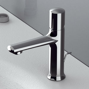 washbasin mixer tap / chrome-plated brass / bathroom / 1-hole