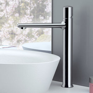 washbasin mixer tap / chrome-plated brass / bathroom / 1-hole