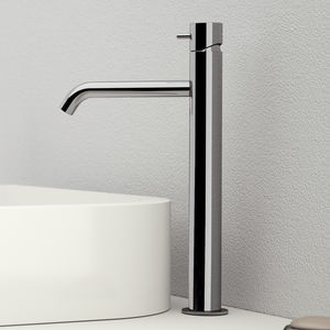 washbasin mixer tap / chrome-plated brass / bathroom / 1-hole