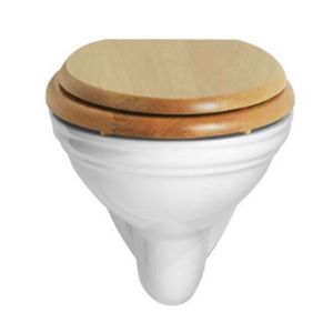 wall-hung toilet / ceramic