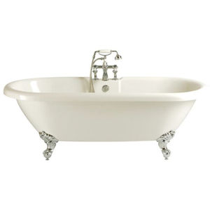 bathtub with legs / oval / acrylic / double