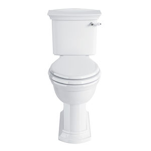 free-standing toilet / ceramic / with lever