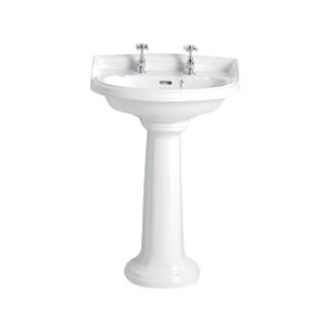 free-standing washbasin / oval / ceramic / traditional