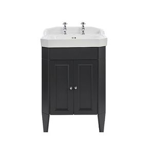 free-standing washbasin cabinet / wooden / traditional