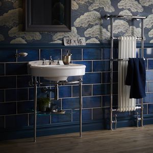 chrome washbasin stand
