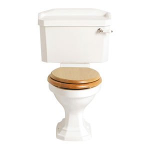 free-standing toilet / ceramic / with lever