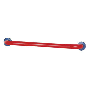 1-bar towel rack / wall-mounted / steel