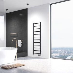 electric towel radiator / hot water / metal / contemporary