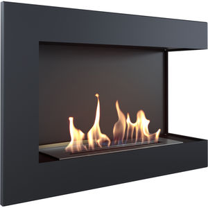 rectangular bioethanol burner / contemporary / built-in / decorative