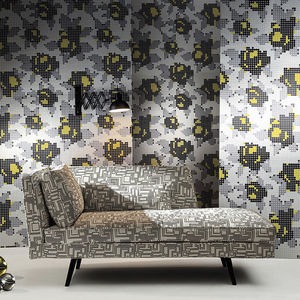 upholstery fabric / patterned / polyester / viscose