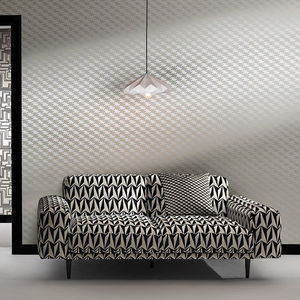 upholstery fabric / geometric pattern / polyester / viscose