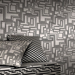 square cushion / patterned / fabric