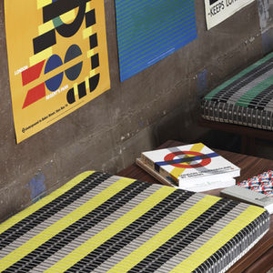 upholstery fabric / striped / polyester / cotton