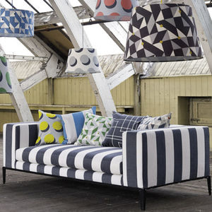 upholstery fabric / for curtains / striped / cotton