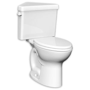 free-standing toilet / porcelain / with lever