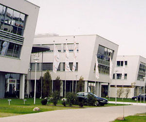 prefab building / concrete / for offices / contemporary