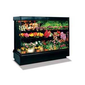 refrigerated display case with shelves / for shops