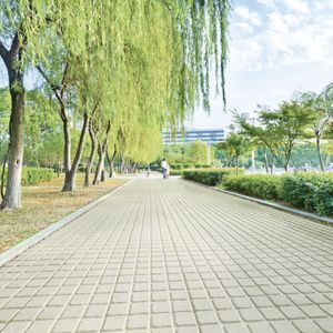 outdoor tile / for floors / concrete / geometric pattern