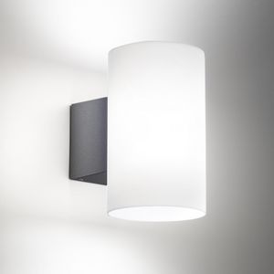 contemporary wall light / outdoor / painted aluminum / polycarbonate