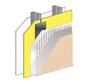 thermal-acoustic insulation / for exterior insulation finishing systems / panel / waterproof